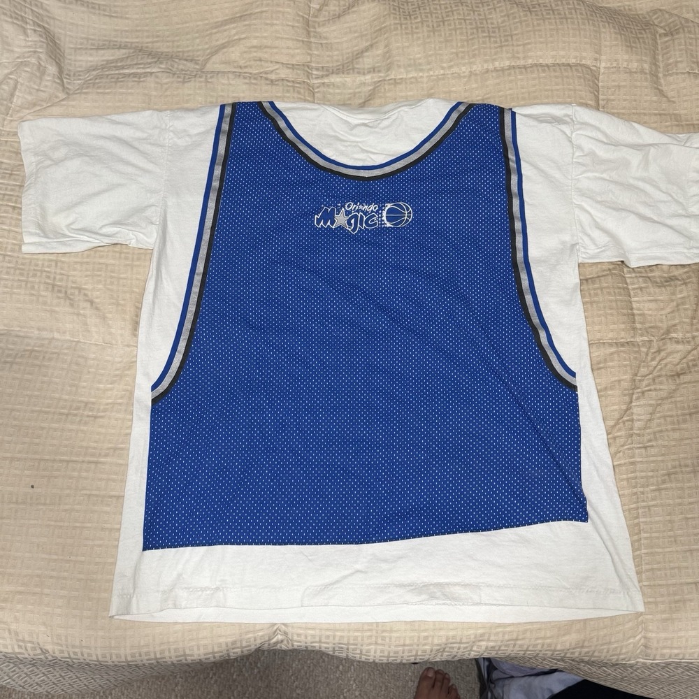 VTG Orlando Magic Tshirt Adult XL White Salem Sportswear NBA Basketball Mens 90s - Picture 2 of 11